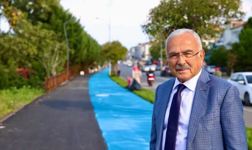 Ünye'de bisiklet ve yürüyüş yolları projesinde sona gelindi