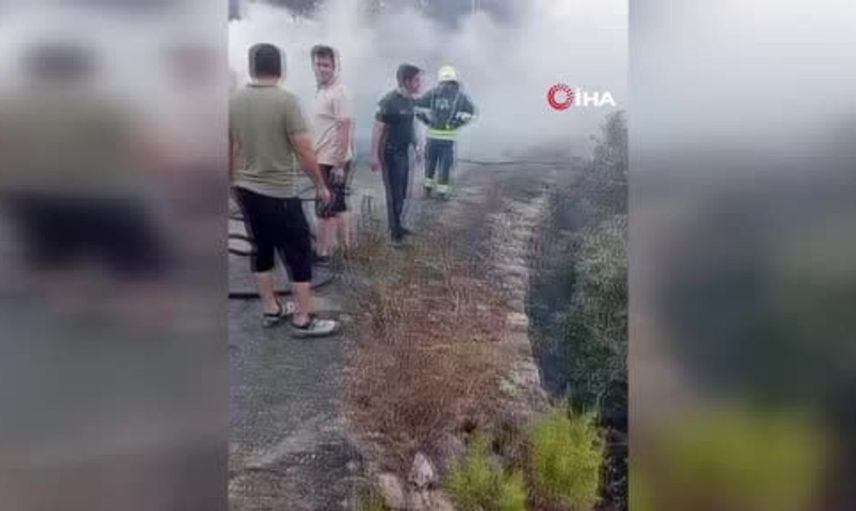 Didim'de makilik alanda yangın kontrol altına alındı