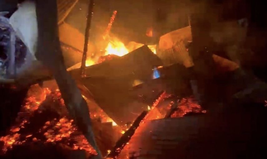 Osmaniye'de samanlıkta meydana gelen yangın büyümeden söndürüldü