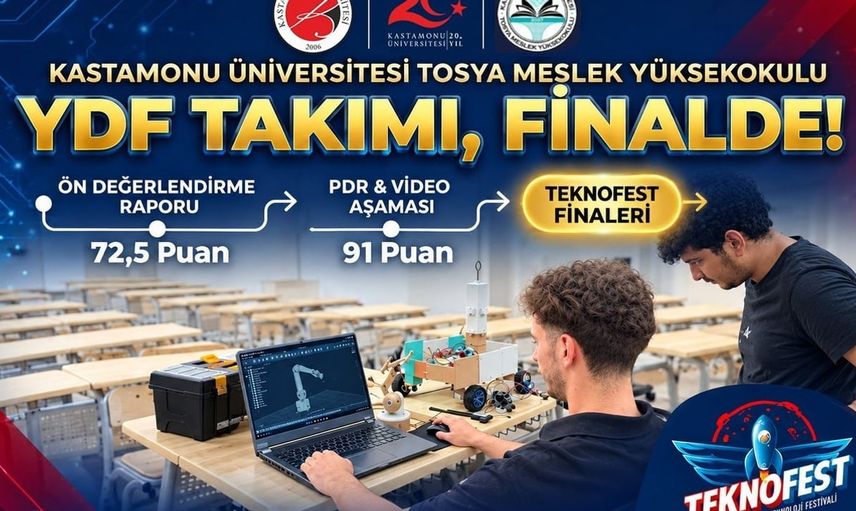 Kastamonu Üniversitesi'nin başarılı takımı, TEKNOFEST 2026 finaline adını yazdırdı