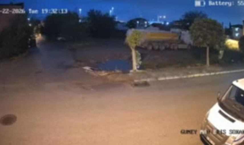 Kocaeli'de atık dökme girişimi güvenlik kamerasına takıldı