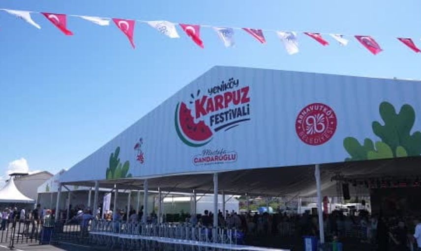 Arnavutköy'de yeniköy karpuz festivali yoğun katılımla gerçekleştirildi