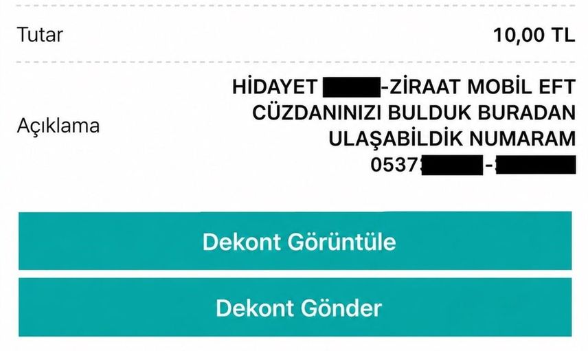 Cüzdanını bulan adamdan yaratıcı çözüm: 10 TL ile sahibine ulaştı