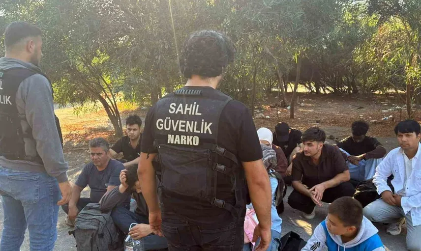 Dalaman'da yasa dışı sınır geçişi hazırlığındaki 18 göçmen yakalandı