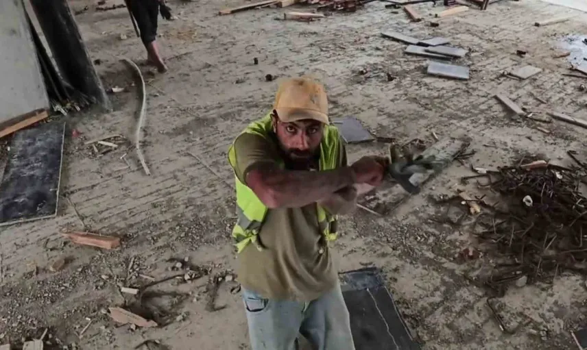 Dronun aniden belirmesiyle korku dolu anlar yaşandı