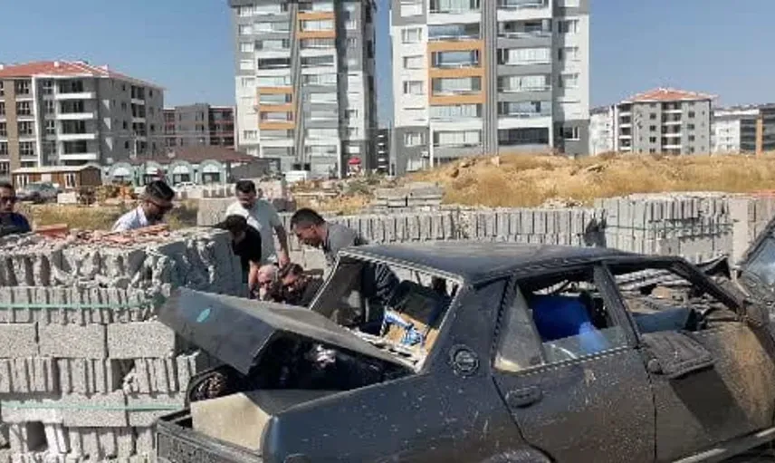 Karaman'da takla atan otomobil kazasında kadın sürücü yaralandı