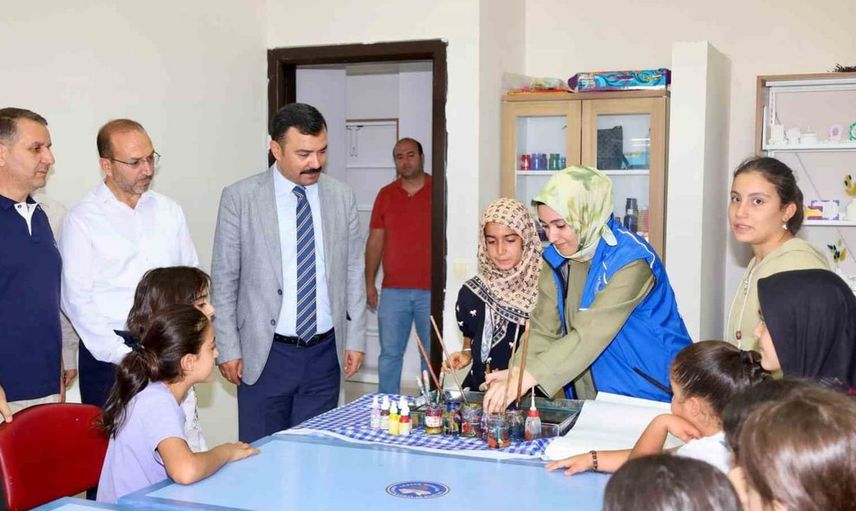 Kahta kaymakamı soysal yaz kulübü öğrencileriyle buluştu