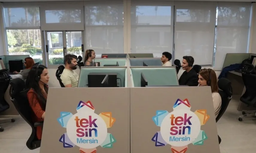 Mersin'de çağrı merkezi hizmetleri hız kesmeden sürüyor