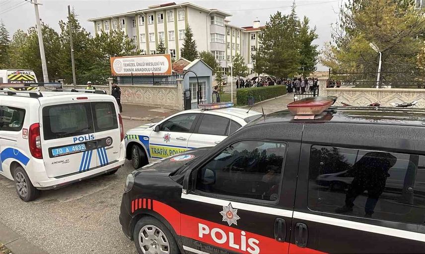 Karaman'da okul çevrelerinde güvenlik denetimi yapıldı