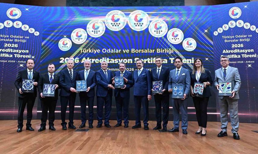 Tobb’da 73 oda ve borsaya akreditasyon sertifikası verildi