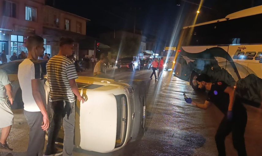 Malatya'da iki otomobilin çarpışması sonucu bir kişi yaralandı