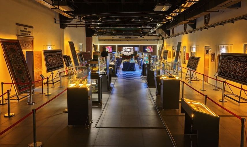 Kahramanmaraş'ta dünyanın en büyük ikinci el yazması Kur'an-ı Kerim sergilendi