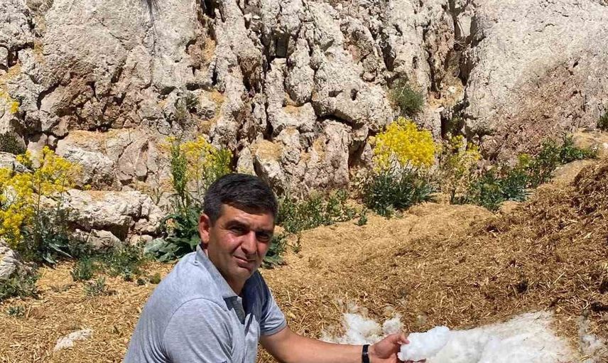 Elbistan'da yaz sıcaklarını hafifleten asırlık kar geleneği