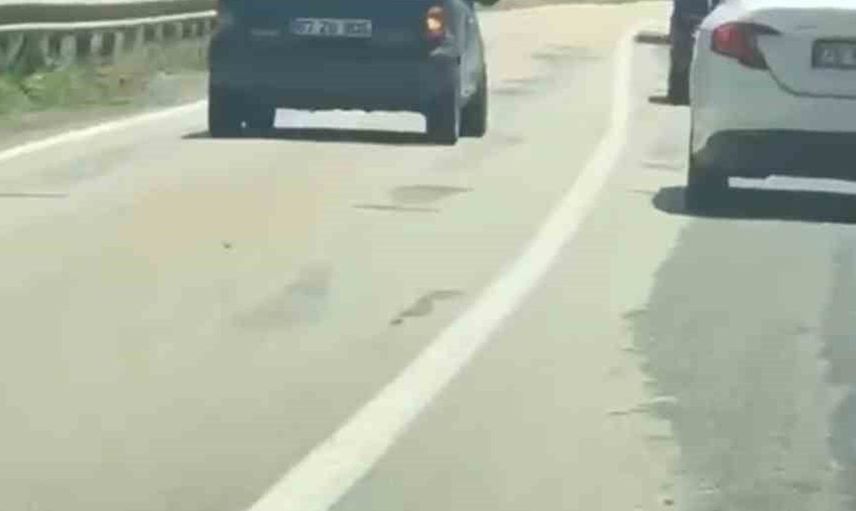 Karabük-Yenice kara yolunda hatalı sollama yapan sürücülere 45 bin lira ceza