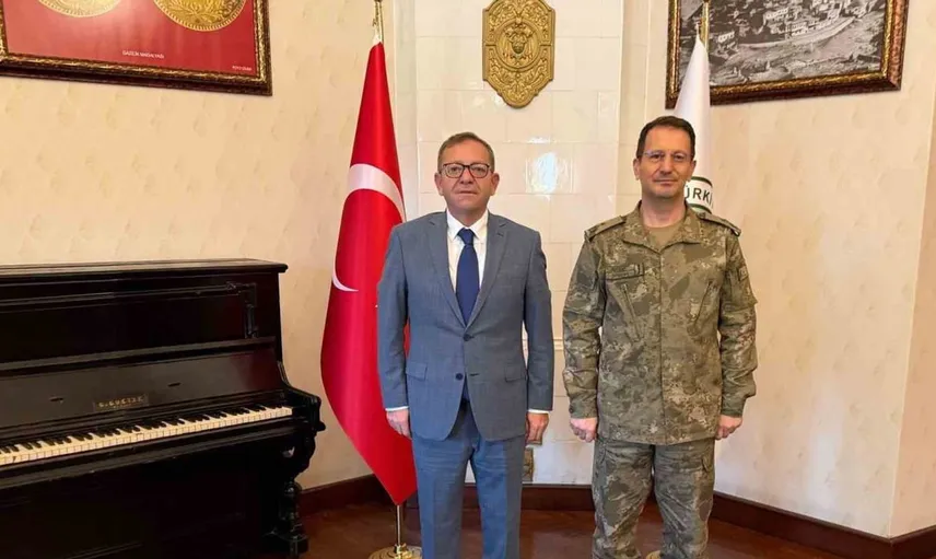 Kars 14. tugay komutanlığına atanan tuğgeneral çelik, vali polat'ı ziyaret etti