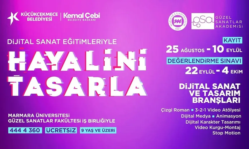 Küçükçekmece'de güzel sanatlar akademisi yeni dönem kayıtlarına başladı