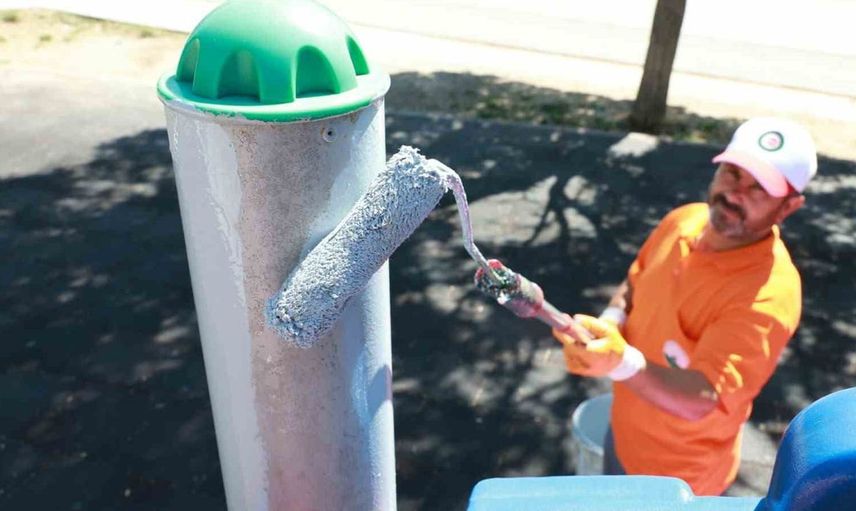 Osmangazi'de yeşil alanlar yenileniyor: Park bakımları devam ediyor