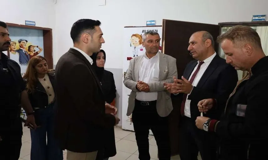 Kaymakam Kaya, Ortabağ okulunun ihtiyaçlarını yerinde inceledi