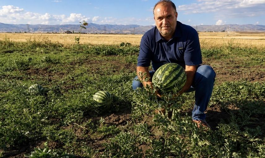 Ağrı’nın verimli tarlalarında hasat dönemi: kavun ve karpuz tezgâhlara hazırlanıyor