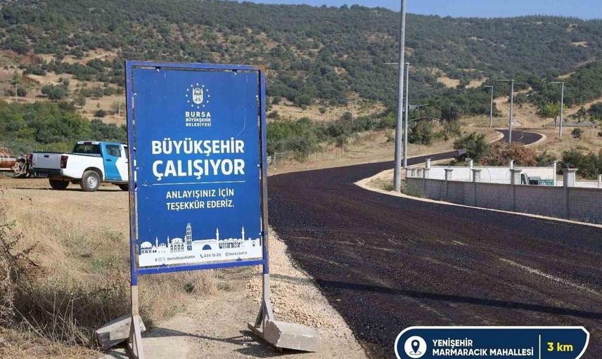 Bursa'da 22 kilometrelik yol yenileme çalışmaları sürüyor