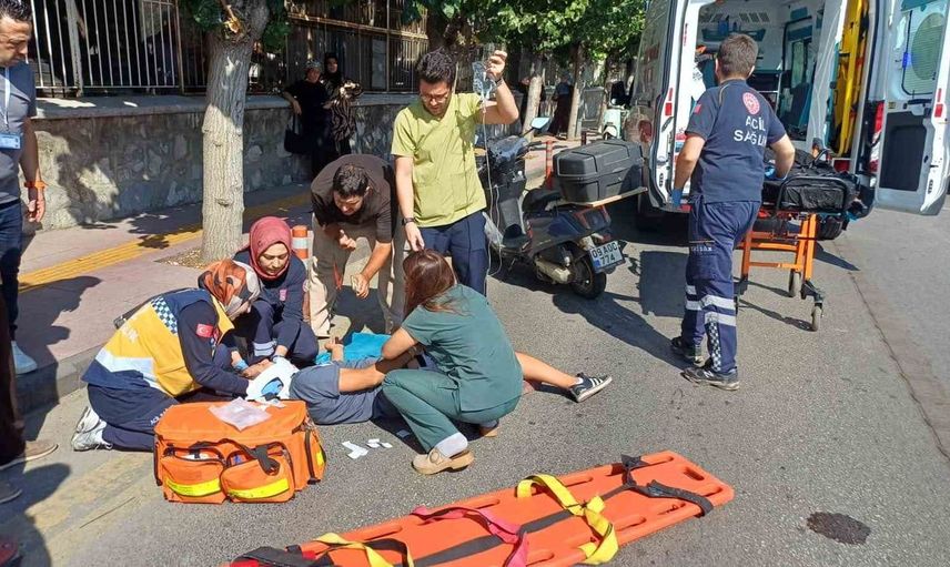 Aydın'da motosiklet kazası: 1 kişi yaralandı
