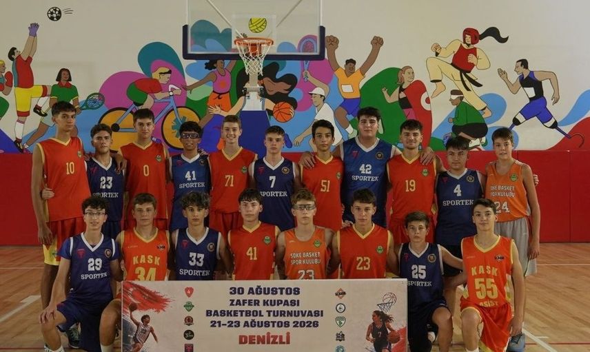 Denizli'de genç sporcuların buluşması: Zafer Kupası basketbol turnuvası heyecanı yaşandı