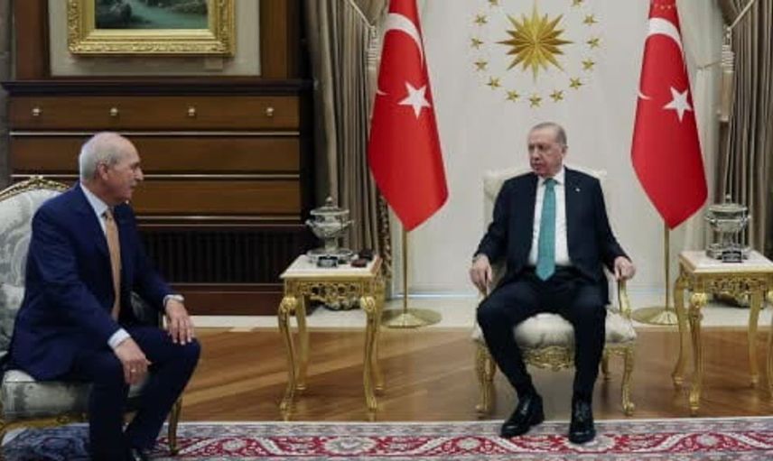 Cumhurbaşkanı Erdoğan, TBMM Başkanı Kurtulmuş ile bir araya geldi