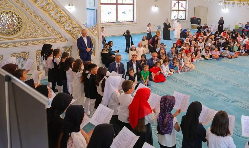 Bayburt'ta Kur’an kursu öğrencileri cami çocuk buluşmasında bir araya geldi