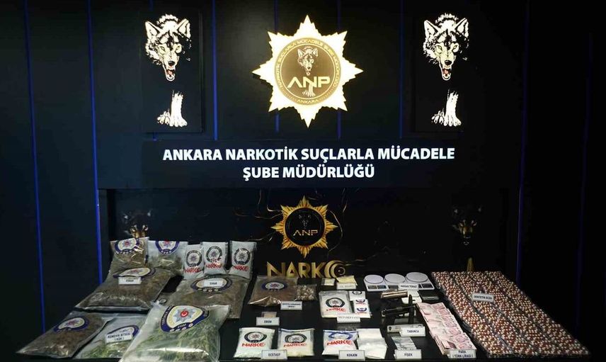 Ankara'da uyuşturucu operasyonları kapsamında 95 kişi gözaltına alındı