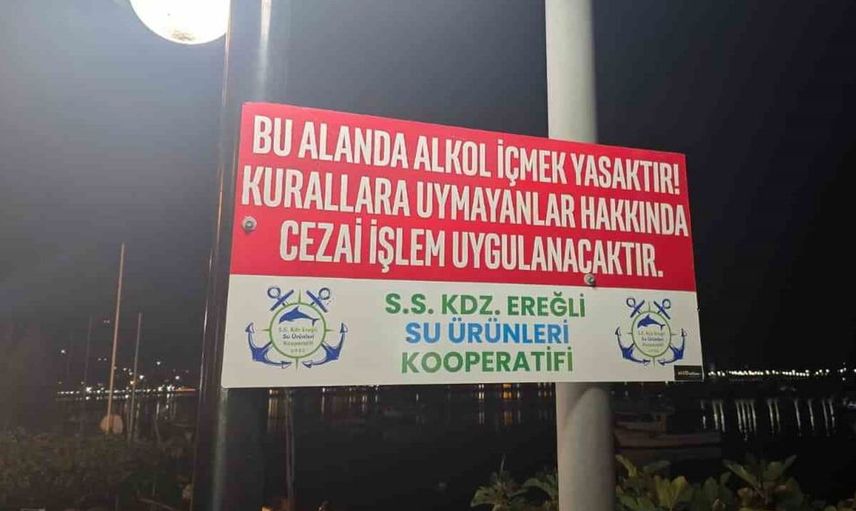 Ereğli Limanı’nda alkol yasağına uymayana ceza uygulanacak