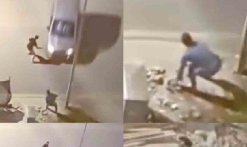 Kavga sonrası ağabeyine çarpan sürücü çukura uçtu: Tutuklandı