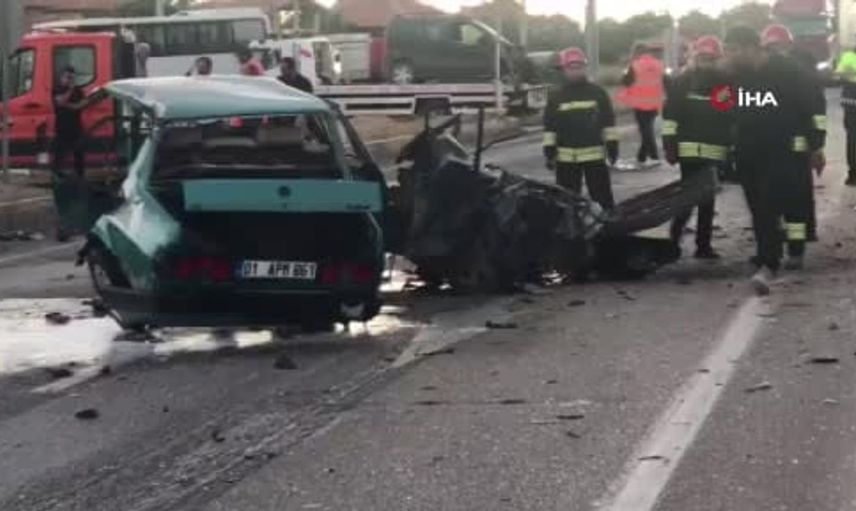 Alkollü sürücünün sebep olduğu kaza: Tofaş otomobil parçalandı, iki yaralı