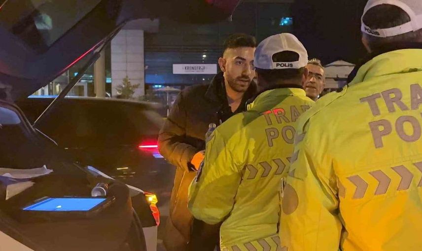 Kayseri'de alkollü sürücünün yalanı kamerada ortaya çıktı