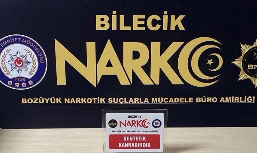 Bilecik'te narkotik operasyonu: Uyuşturucu maddeyle yakalanan şüpheli gözaltında