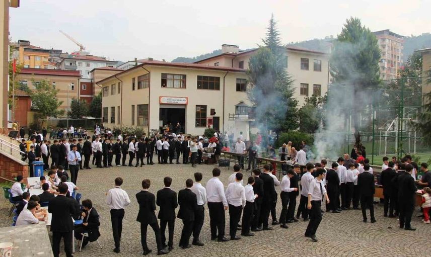 Rize'deki balık festivalinde palamut buluşması