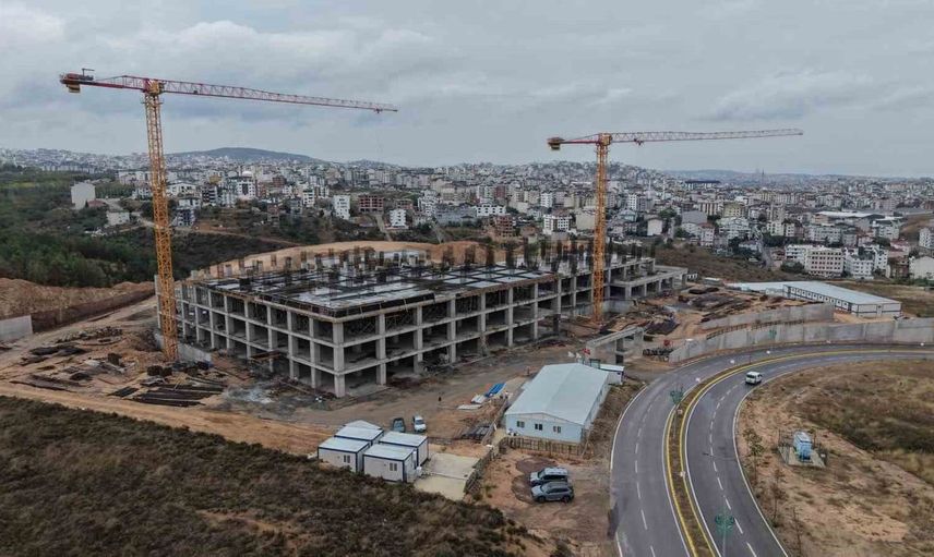 Çayırova'da 200 yataklı devlet hastanesi inşaatında son durum