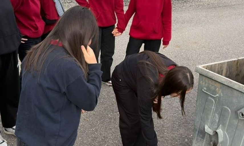 Hisarcık'ta öğrencilerden sokak hayvanlarına örnek destek