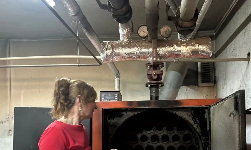 Sultanhisar'da kalorifer ateşçiliği kursiyerlerine pratik eğitim sağlandı