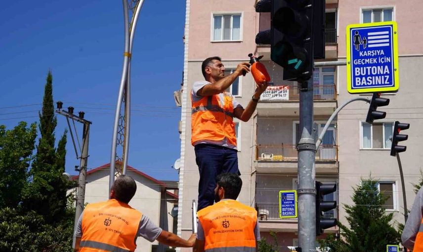 Kocaeli'de güvenli ulaşım için 269 kavşakta bakım çalışması