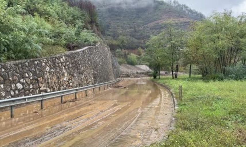 Sakarya'da sağanak yağış sonrası iki mahalleye ulaşım engellendi