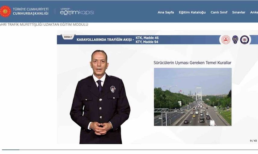 Trafik güvenliği için dev adım: Eskişehir'de fahri trafik müfettişlerine uzaktan eğitim verildi