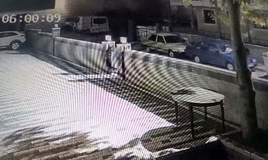 Maltepe'de 7 katlı binada çökme anı güvenlik kameralarında belgelendi