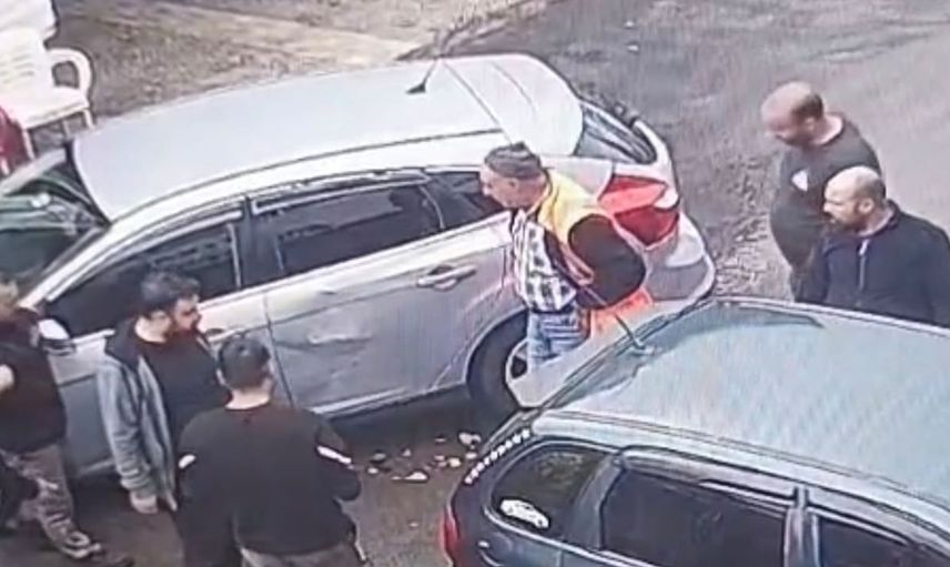 Diyarbakır sanayi sitesinde araç kazası anına kamera kaydı