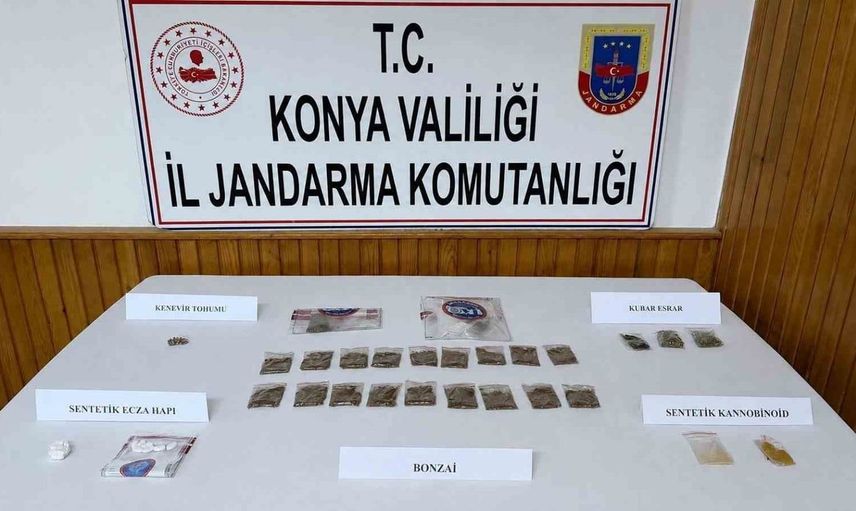 Konya'da jandarmadan uyuşturucu ile mücadele operasyonu: 6 kişi tutuklandı