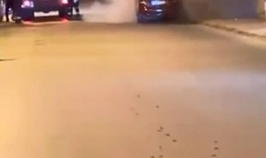 Elazığ'da park halindeki araçta yangın paniği