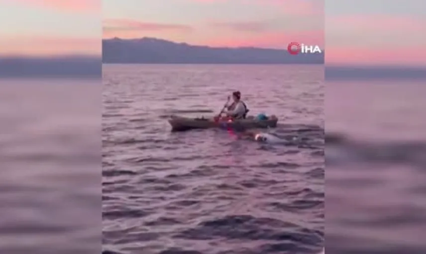 Tahoe Gölü'nde tarihi bir başarı: Ragıp Tandoğan Türkiye'nin ilk maraton yüzücüsü oldu