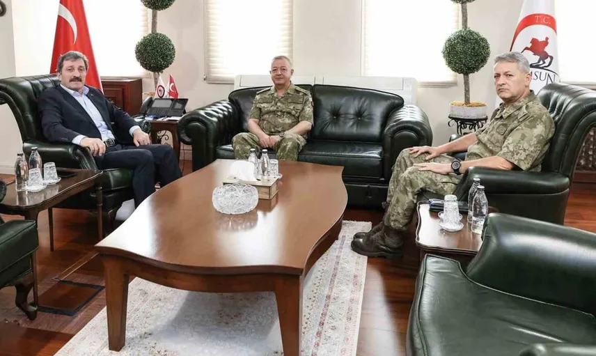 Tümgeneral Fethi Oltulu, Samsun Garnizon Komutanlığı'nda göreve başladı