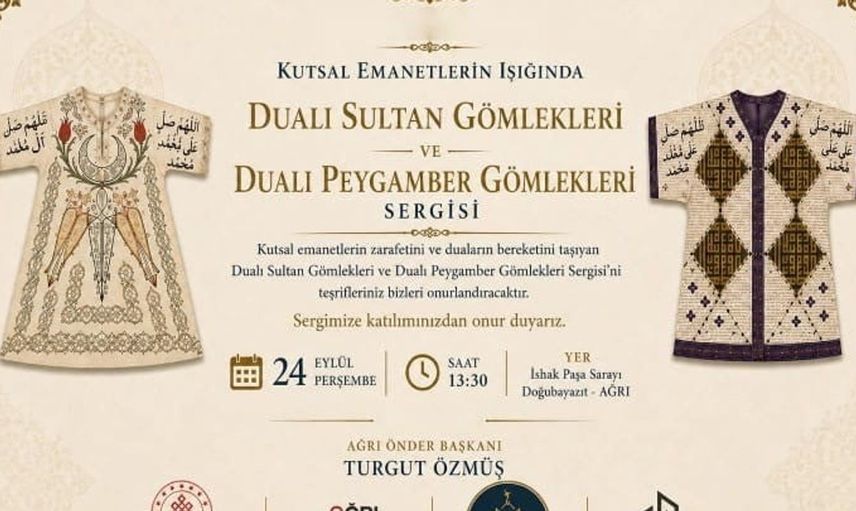 İshak Paşa Sarayı'nda dua ve geleneksel motiflerin yer aldığı sergi açılıyor
