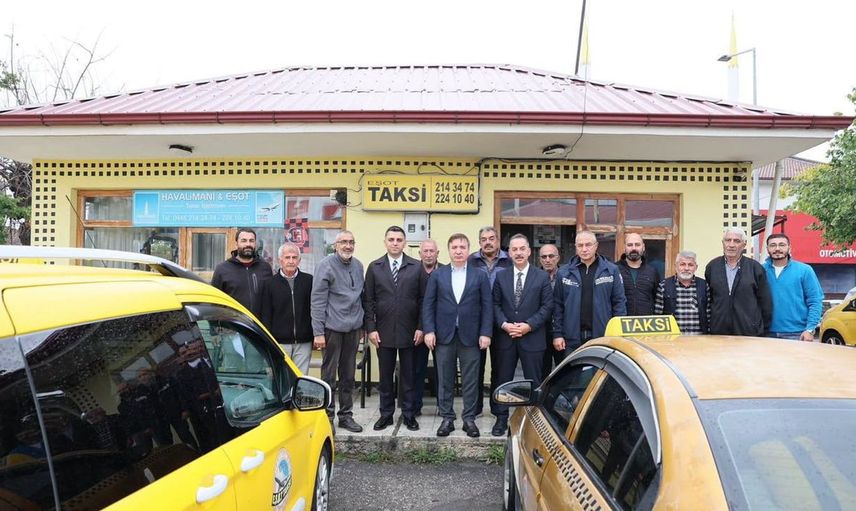 Erzincan valisi hamza aydoğdu taksicilerle buluştu