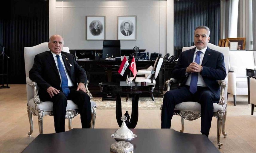 Bakan fidan, Iraklı mevkidaşı ile bir araya geldi